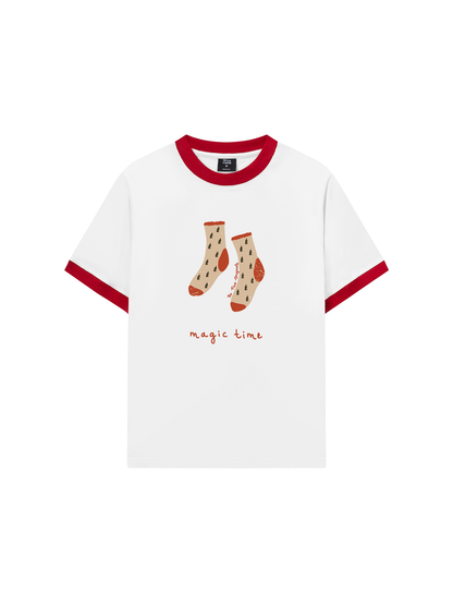 Áo Thun Ringer Relaxed Fit Autumn Vibes Magic Time