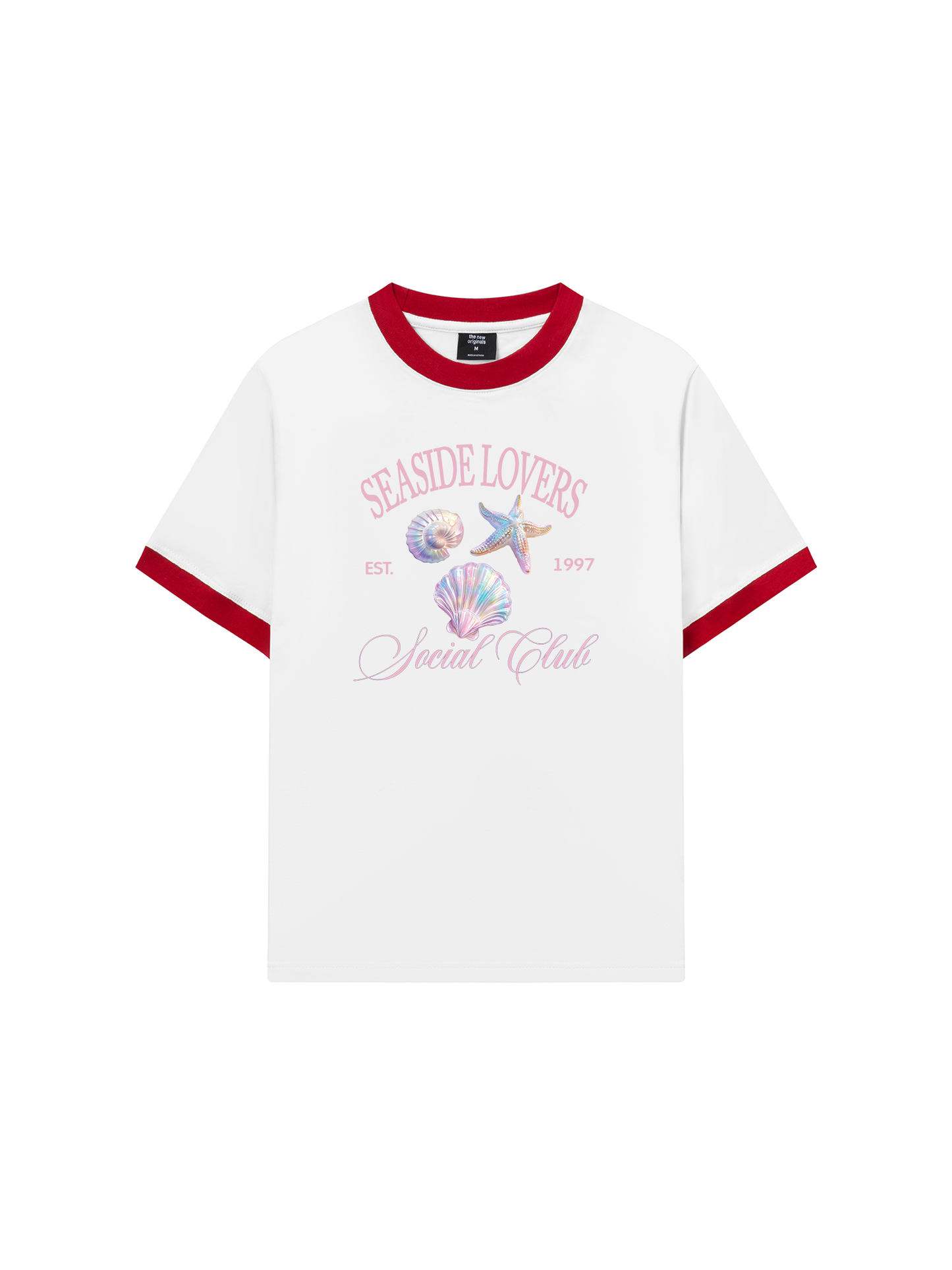 Áo Thun Ringer Relaxed Fit Ocean Hologram Seaside Lover