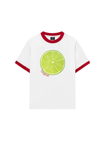 Áo Thun Ringer Relaxed Fit Summer Vibes Lemon