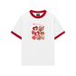 Áo Thun Ringer Relaxed Fit Animal Puppy Heart
