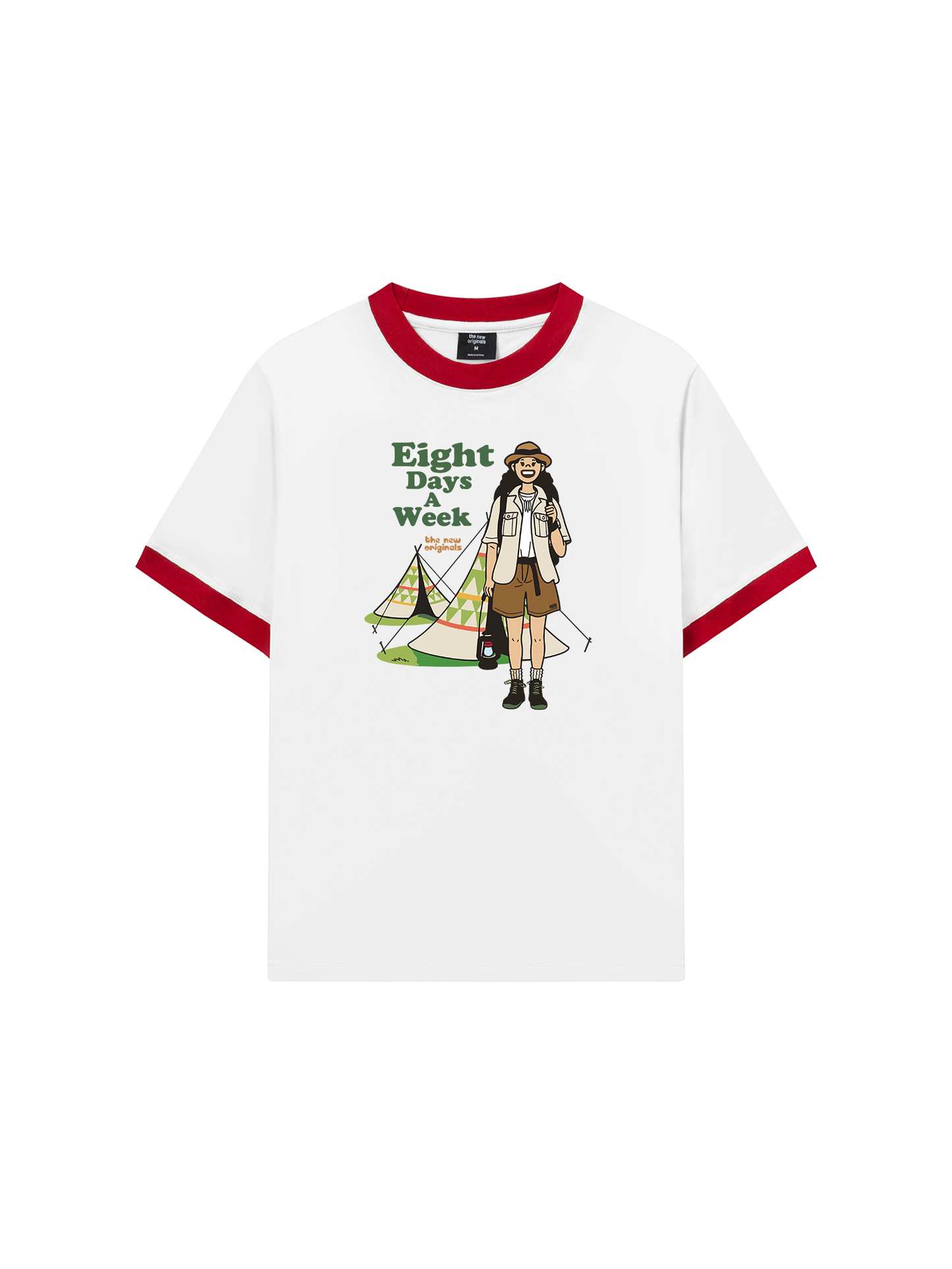 Áo Thun Ringer Relaxed Fit Eight Days A Week Girl