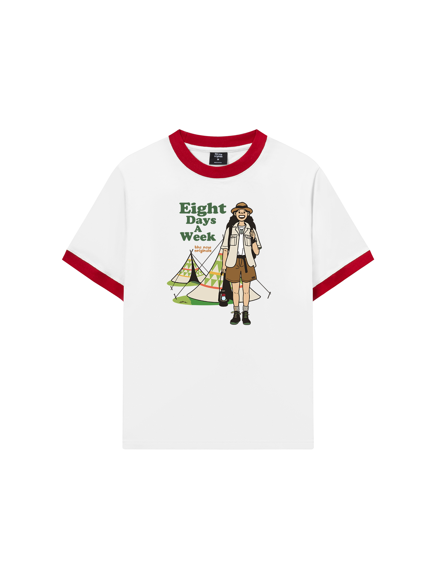 Áo Thun Ringer Relaxed Fit Eight Days A Week Girl