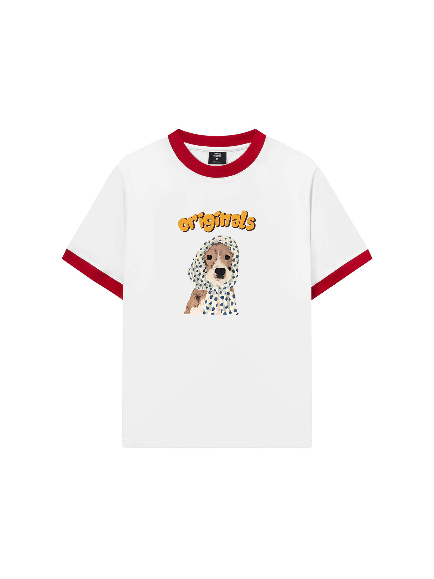 Áo Thun Ringer Relaxed Fit Animal Mood Puppy