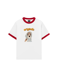 Áo Thun Ringer Relaxed Fit Animal Mood Puppy