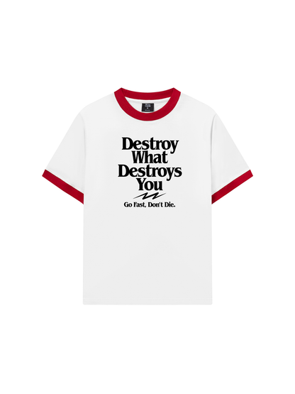 Áo Thun Ringer Relaxed Fit Life Vibe Destroy What Destroy You