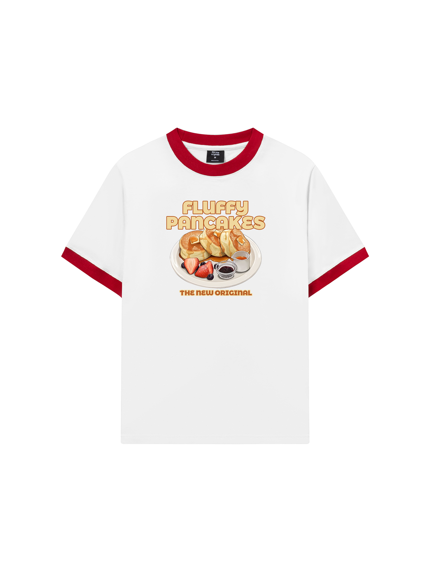 Áo Thun Ringer Relaxed Fit Foody Fluffy Pancakes