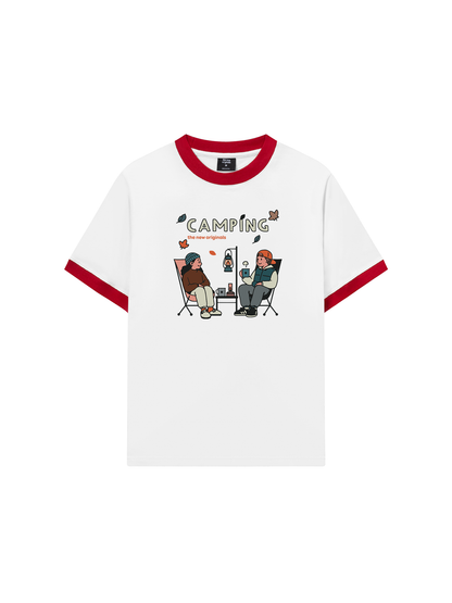 Áo Thun Ringer Relaxed Fit Go Camping