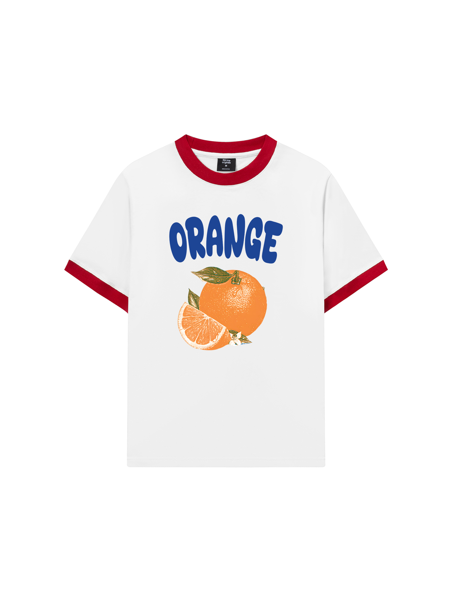 Áo Thun Ringer Relaxed Fit Summer Vibes Blue Orange
