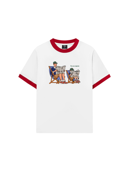 Áo Thun Ringer Relaxed Fit Let_s go out