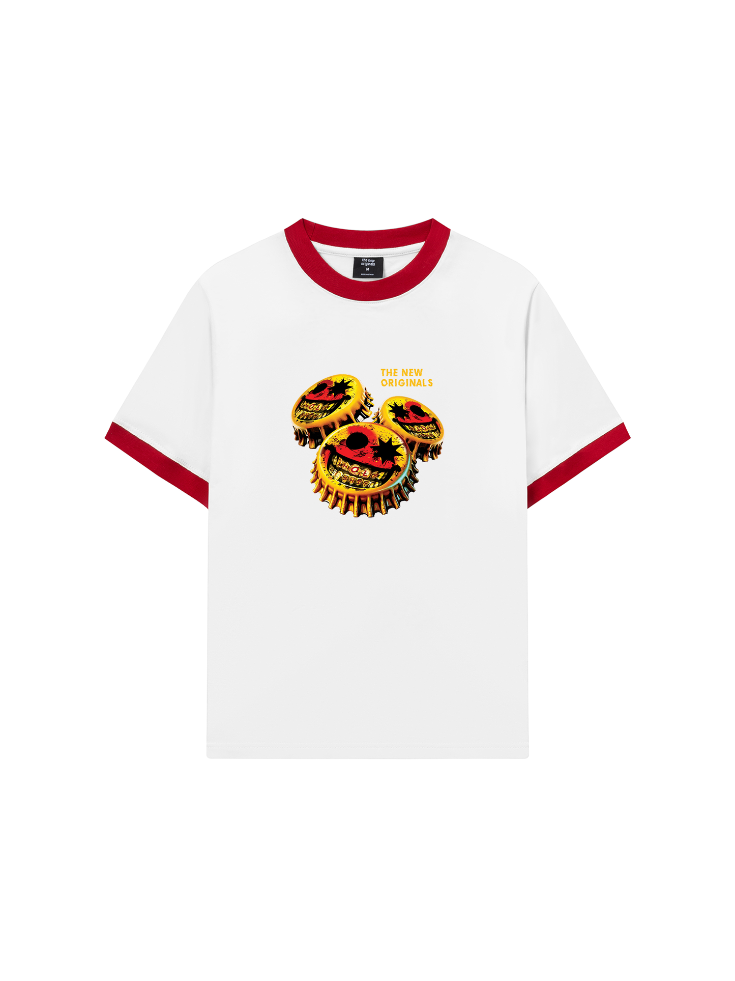 Áo Thun Ringer Relaxed Fit Gangster Smile Cap Art