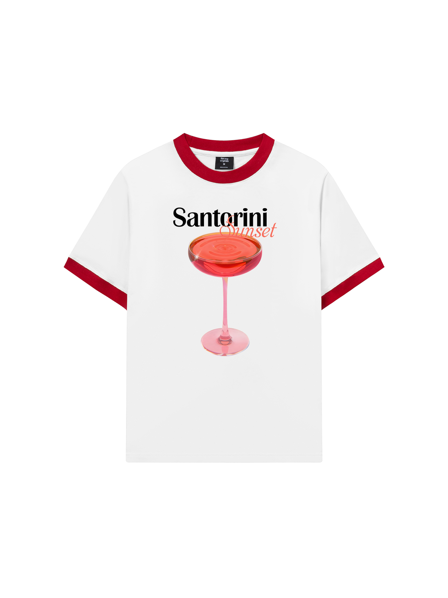 Áo Thun Ringer Relaxed Fit Fresh Santorini Sunset