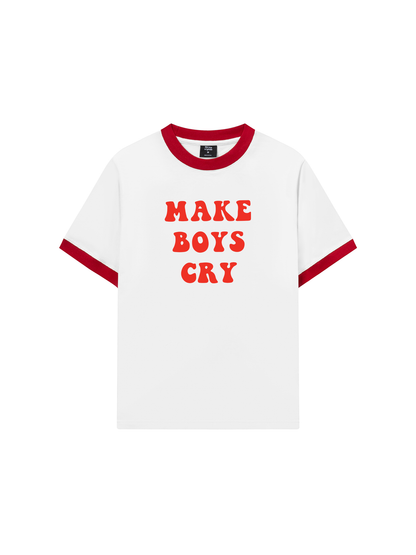 Áo Thun Ringer Relaxed Fit Make boys cry