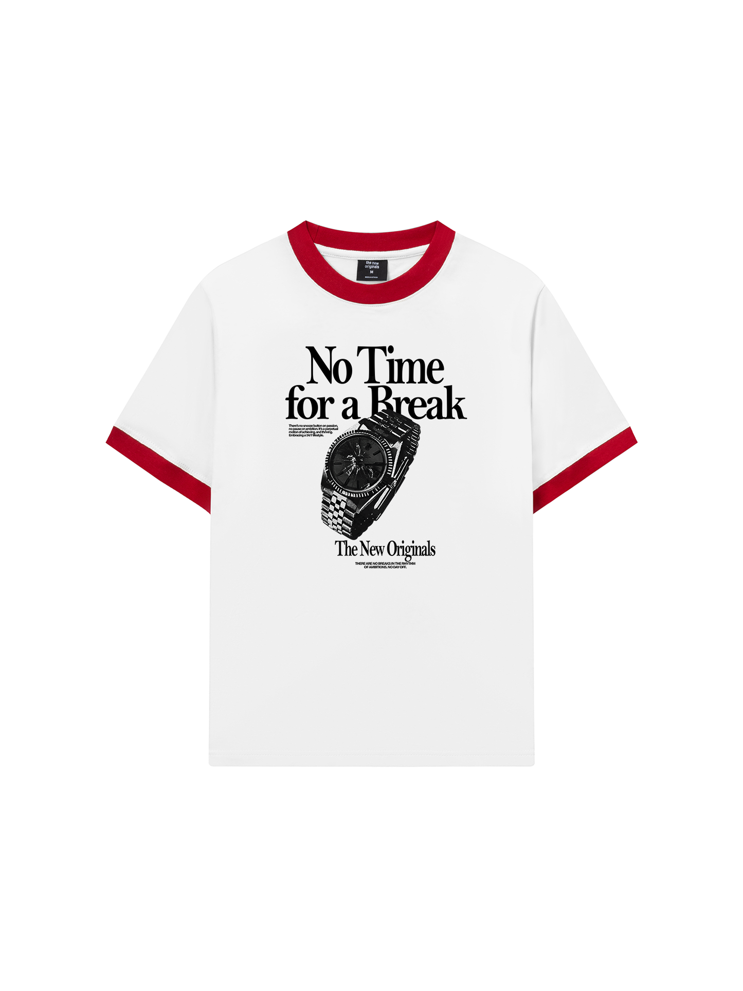 Áo Thun Ringer Relaxed Fit No Time For A Break