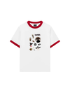 Áo Thun Ringer Relaxed Fit Sweet Pastry Cute Puppy Chocolate