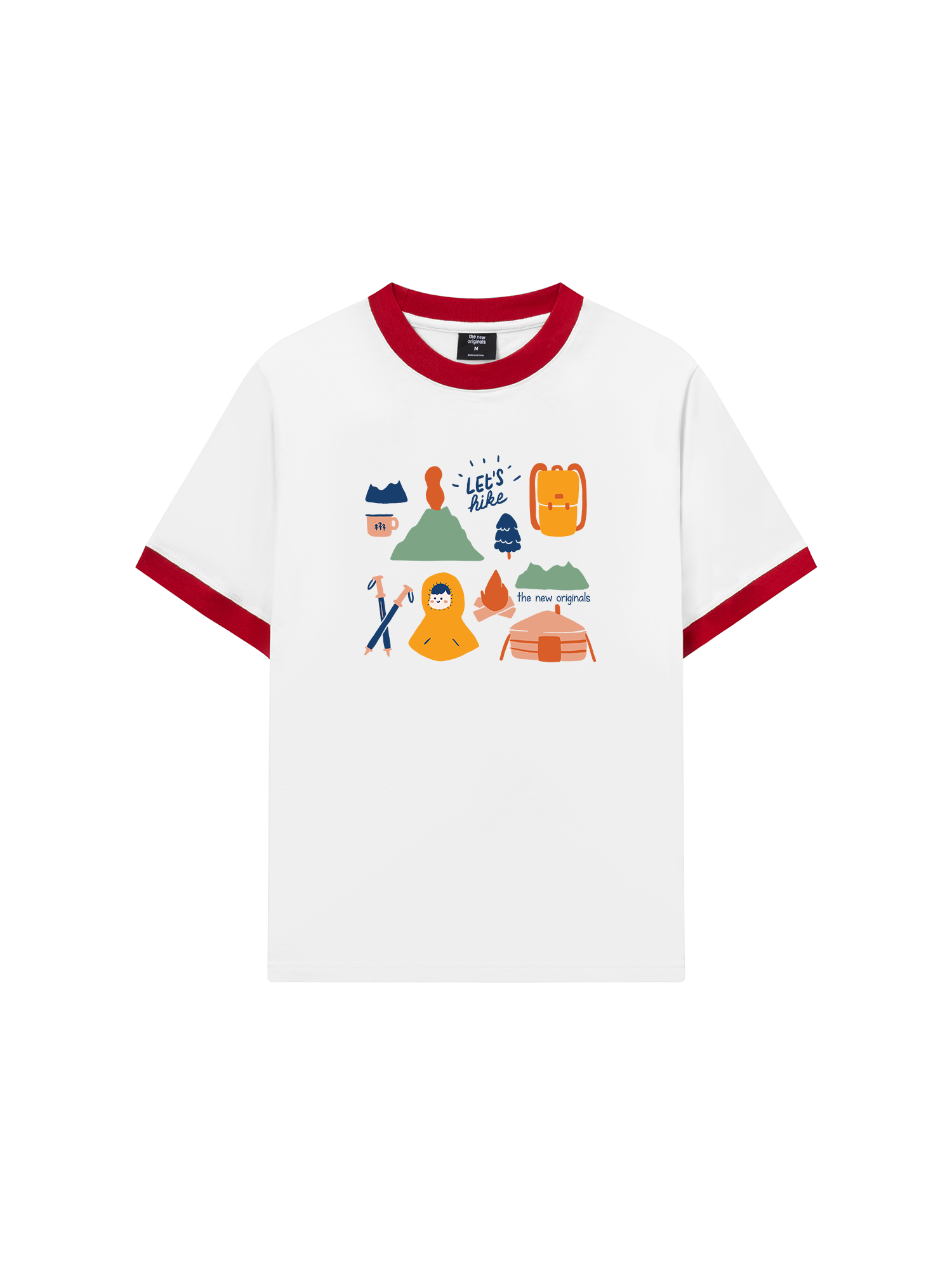 Áo Thun Ringer Relaxed Fit Go Out Let_s Hike