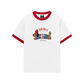 Áo Thun Ringer Relaxed Fit Animal Hello Cute Puppy