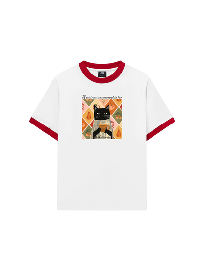 Áo Thun Ringer Relaxed Fit  A Cat