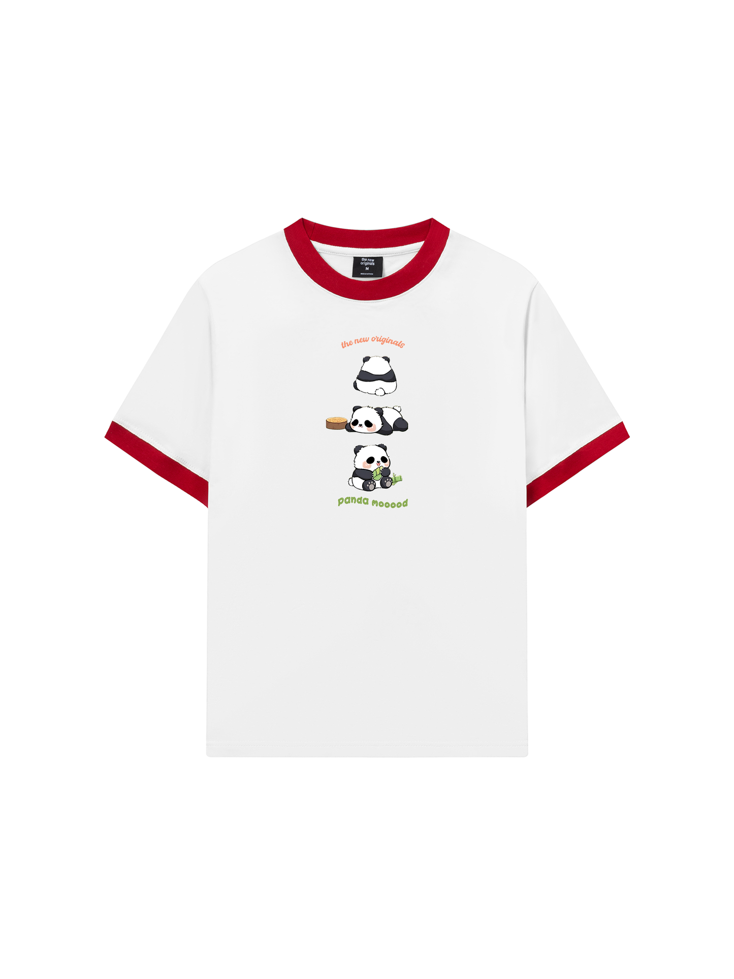 Áo Thun Ringer Relaxed Fit Panda Moooood