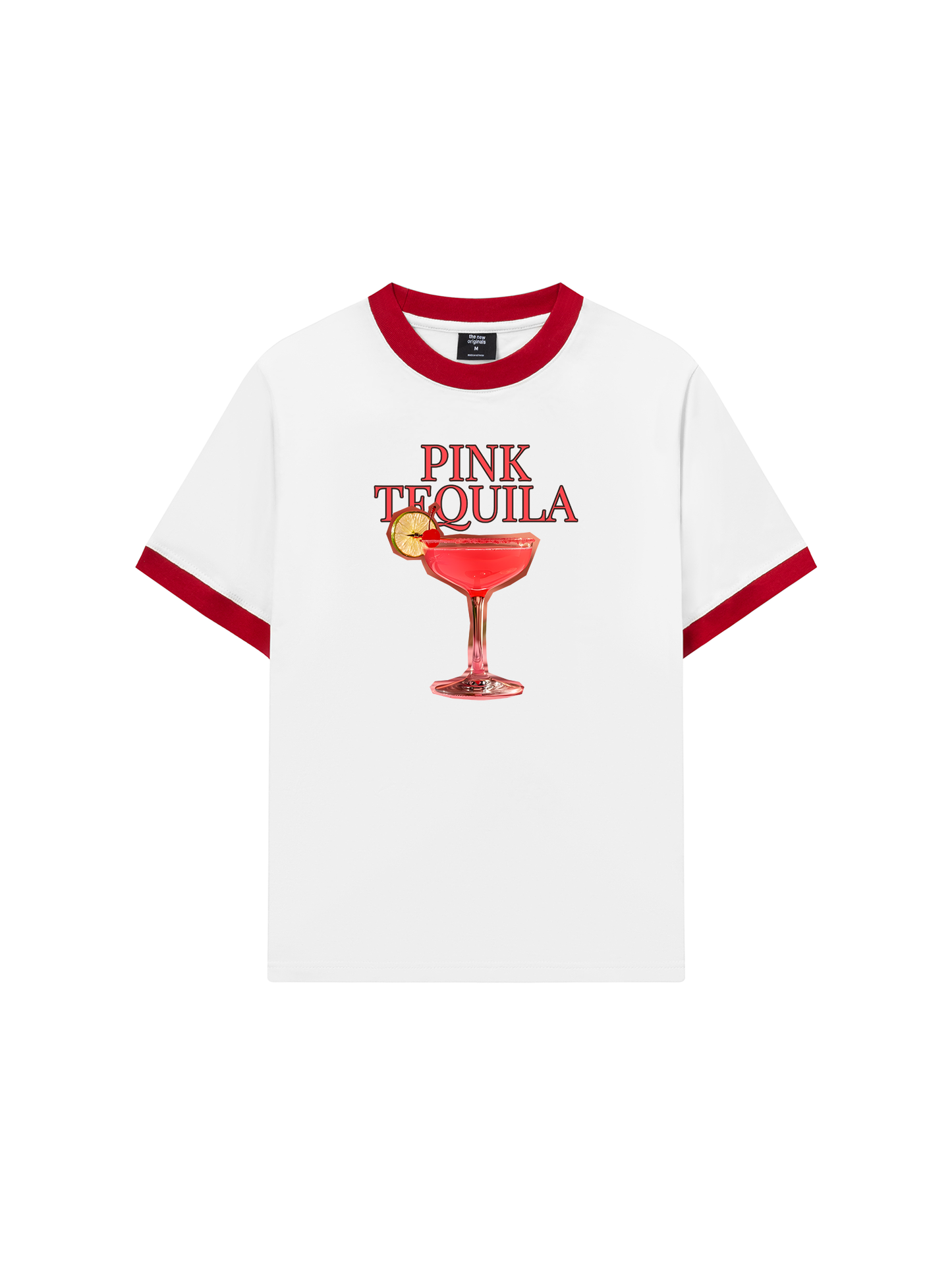 Áo Thun Ringer Relaxed Fit Fresh Pink Tequila