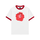 Áo Thun Ringer Relaxed Fit Summer Vibes Red Flower