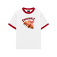 Áo Thun Ringer Relaxed Fit Sweet Pastry Red Bơ Croissant