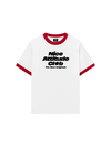 Áo Thun Ringer Relaxed Fit Life Vibe Nice Attitude