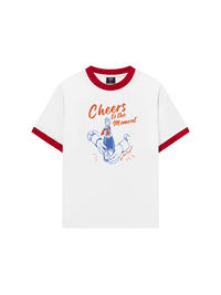 Áo Thun Ringer Relaxed Fit cheer to the moment