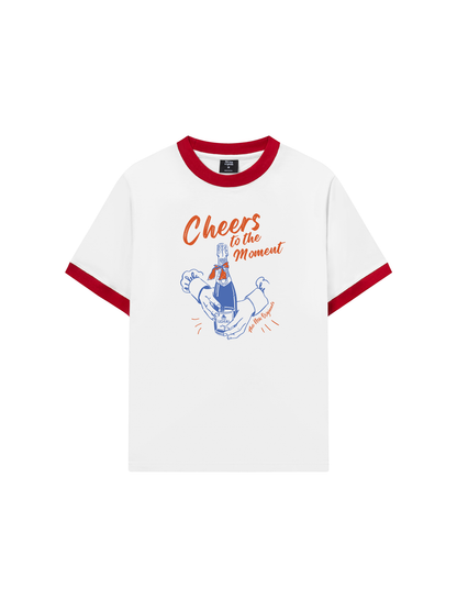 Áo Thun Ringer Relaxed Fit cheer to the moment