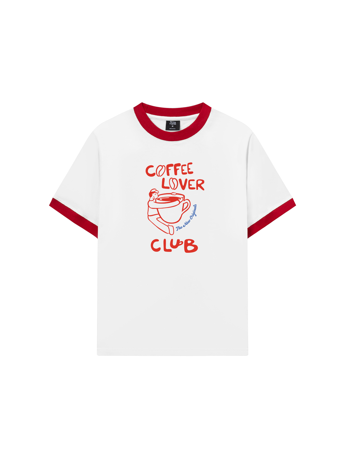 Áo Thun Ringer Relaxed Fit coffee lover club-01