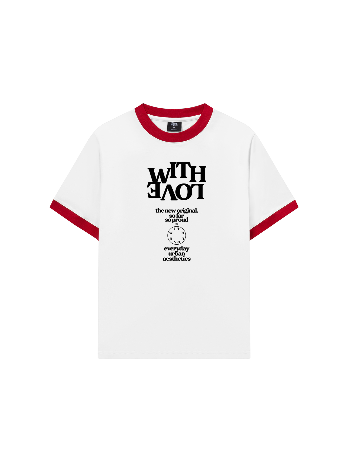 Áo Thun Ringer Relaxed Fit Life Vibe With Love
