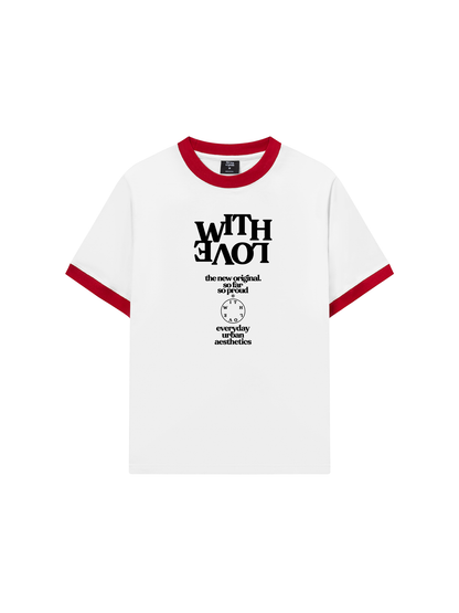 Áo Thun Ringer Relaxed Fit Life Vibe With Love