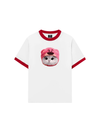Áo Thun Ringer Relaxed Fit Animal Mood Pink Meow