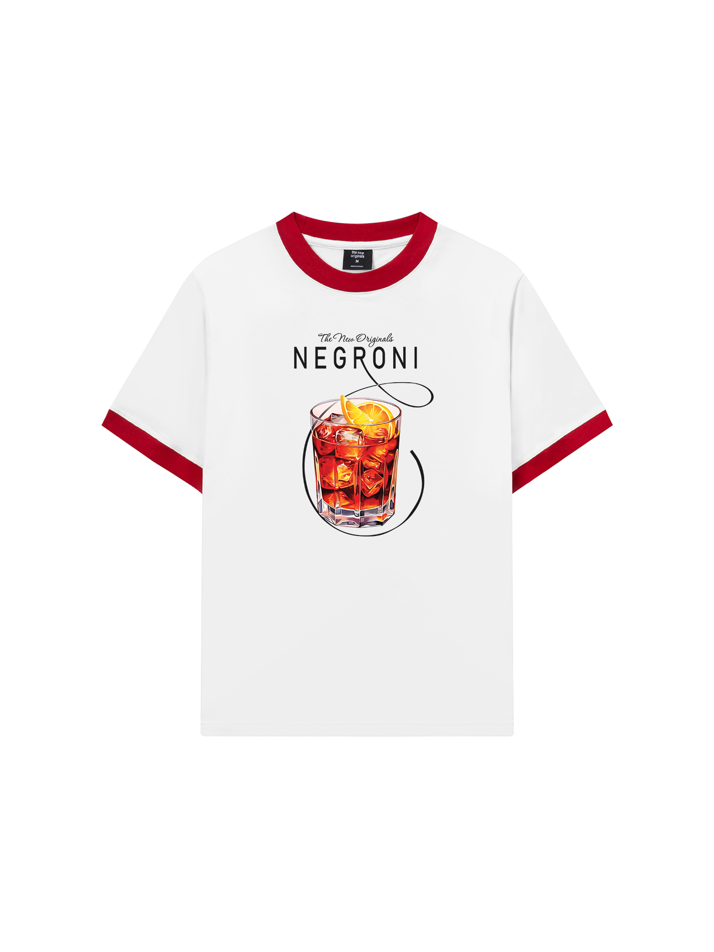 Áo Thun Ringer Relaxed Fit negroni