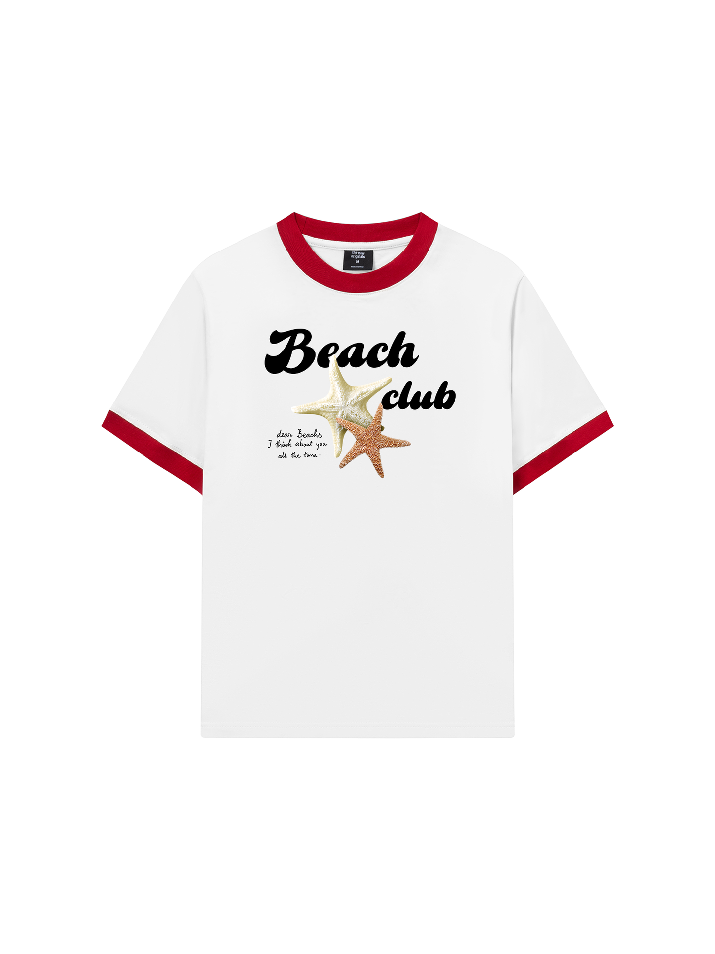 Áo Thun Ringer Relaxed Fit Ocean Beach Club
