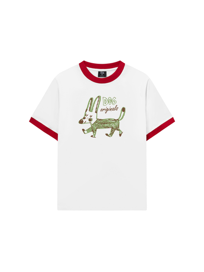 Áo Thun Ringer Relaxed Fit Dog Originals
