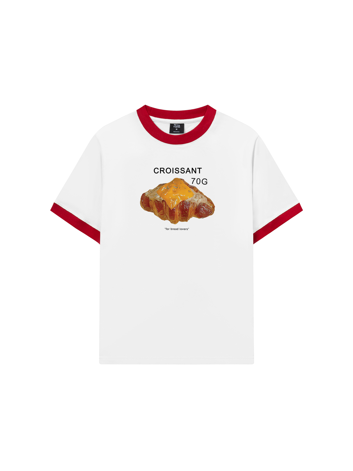 Áo Thun Ringer Relaxed Fit Sweet Pastry Croisant