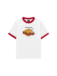 Áo Thun Ringer Relaxed Fit Sweet Pastry Croisant