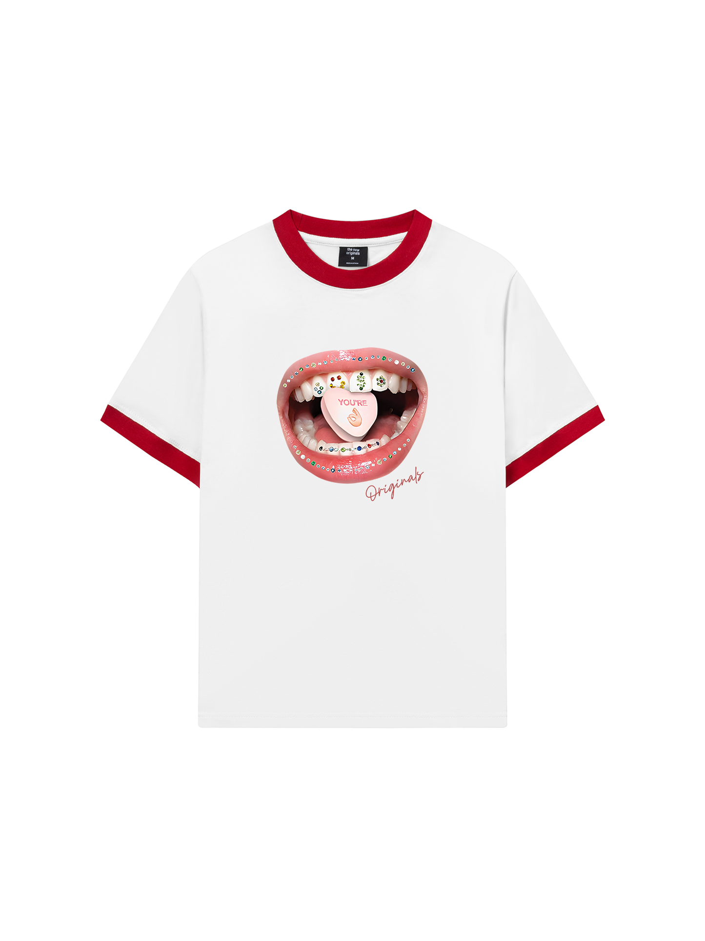 Áo Thun Ringer Relaxed Fit Diamond Grills Pills