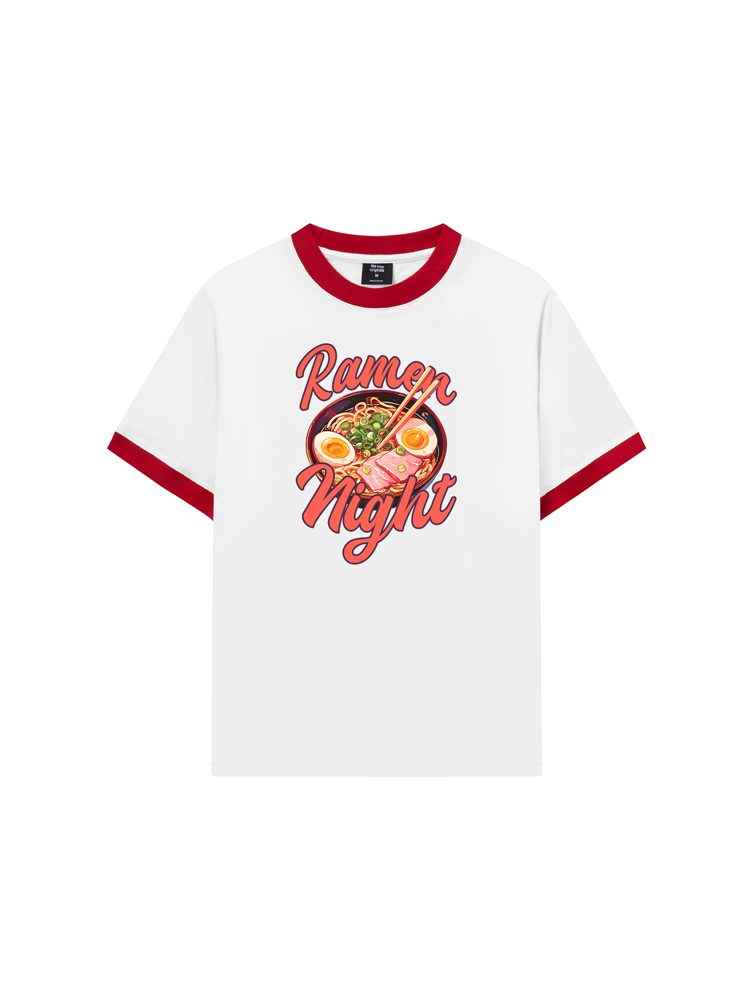 Áo Thun Ringer Relaxed Fit Foody Ramen Night
