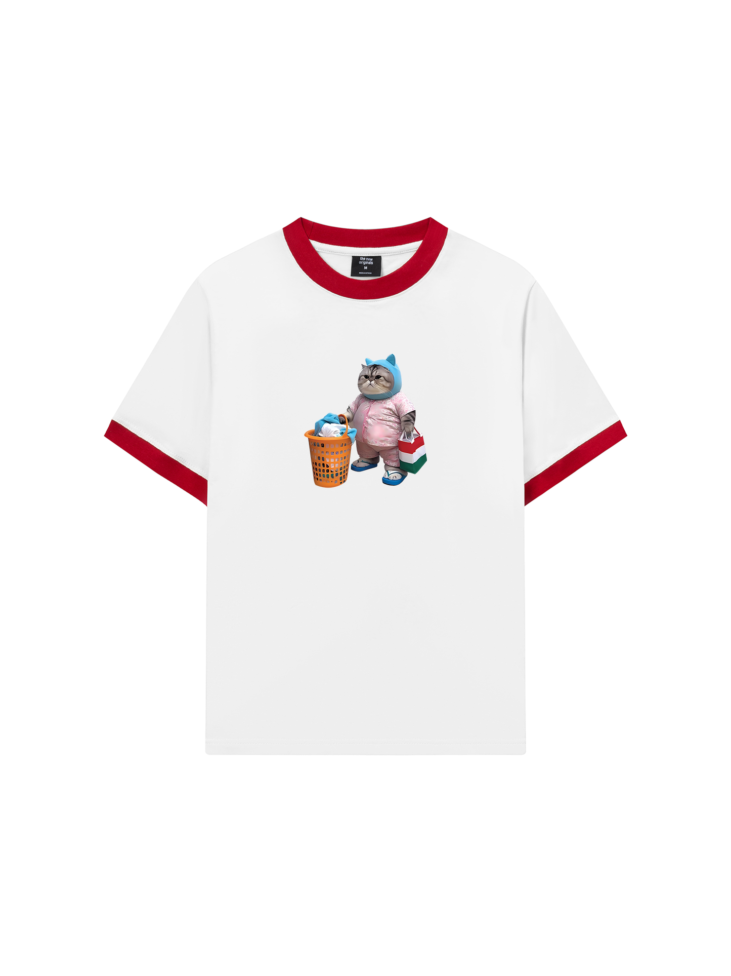 Áo Thun Ringer Relaxed Fit Animal Mood Mommy Meow