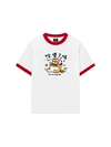 Áo Thun Ringer Relaxed Fit Sweet Pastry Cute Meow With Burger