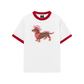 Áo Thun Ringer Relaxed Fit Howdy Dachshund