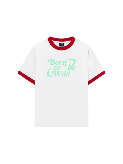 Áo Thun Ringer Relaxed Fit Born To Be Wild