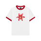 Áo Thun Ringer Relaxed Fit Pearl Lily Flower