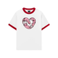 Áo Thun Ringer Relaxed Fit Meow Meow Heart
