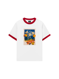 Áo Thun Ringer Relaxed Fit Be Bold Wellcome Happiness