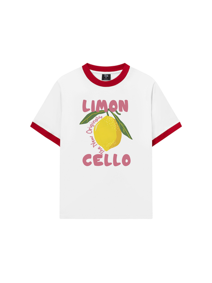 Áo Thun Ringer Relaxed Fit Summer Lemon Cello