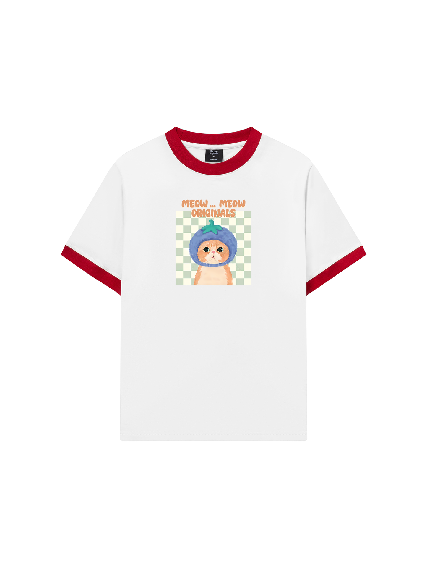 Áo Thun Ringer Relaxed Fit Animal Meow