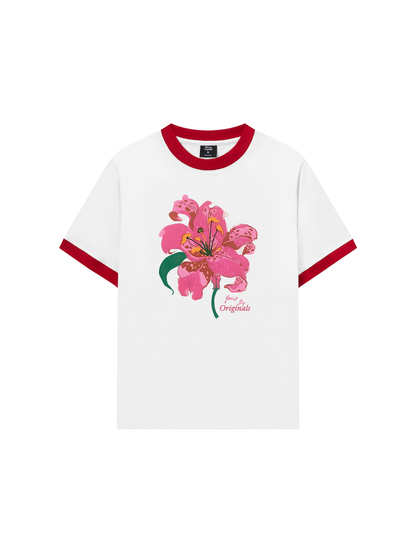 Áo Thun Ringer Relaxed Fit Summer Vibes Florist By Orginals