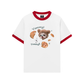 Áo Thun Ringer Relaxed Fit Cute Dog Yummy Cookie
